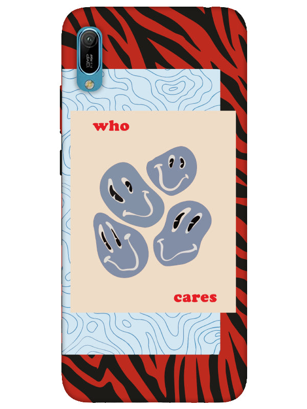 Huawei Y6 2019 Zebra Who Cares Telefon Kılıfı
