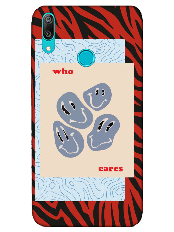 Huawei Y7 2019 Zebra Who Cares Telefon Kılıfı