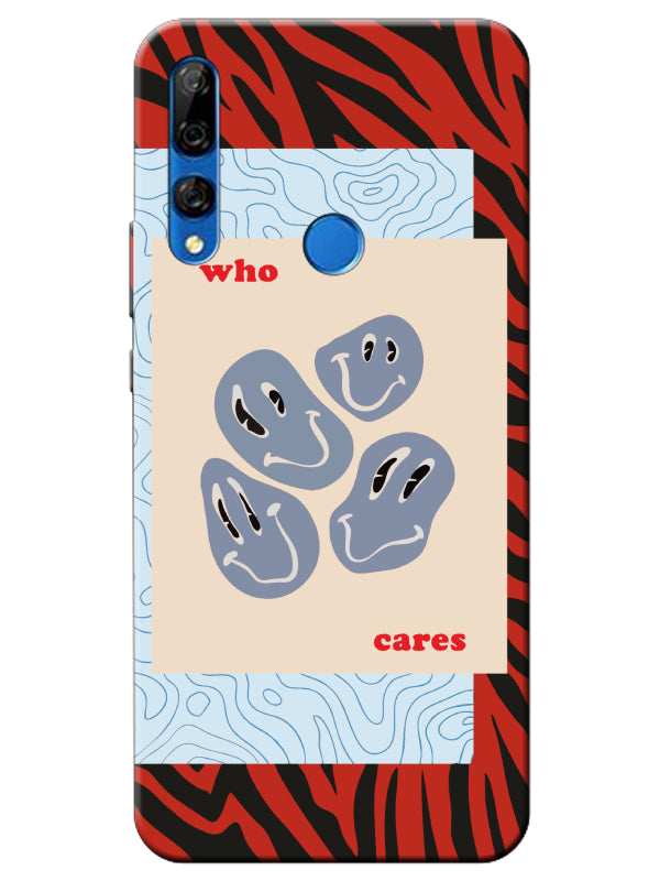 Huawei Y9 Prime 2019 Zebra Who Cares Telefon Kılıfı