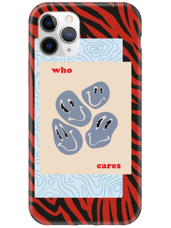 iPhone 11 Pro Zebra Who Cares Telefon Kılıfı