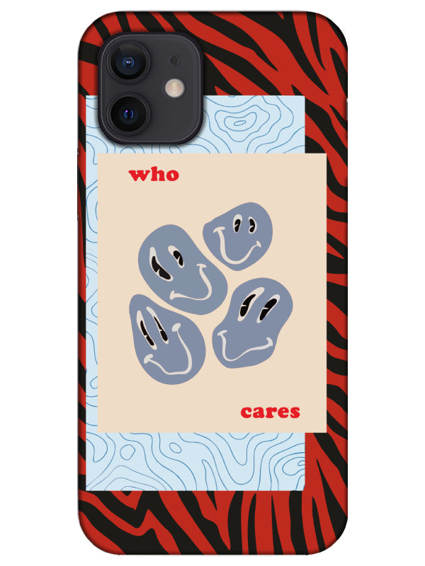 iPhone 12 Mini Zebra Who Cares Telefon Kılıfı