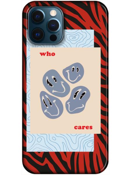 iPhone 12 Pro Zebra Who Cares Telefon Kılıfı