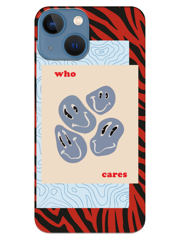 iPhone 13 Zebra Who Cares Telefon Kılıfı