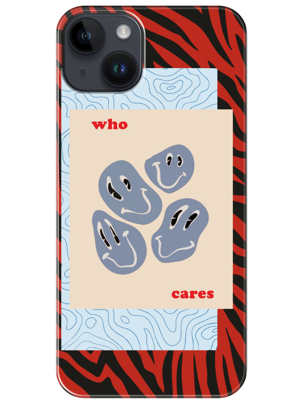 iPhone 14 Plus Zebra Who Cares Telefon Kılıfı
