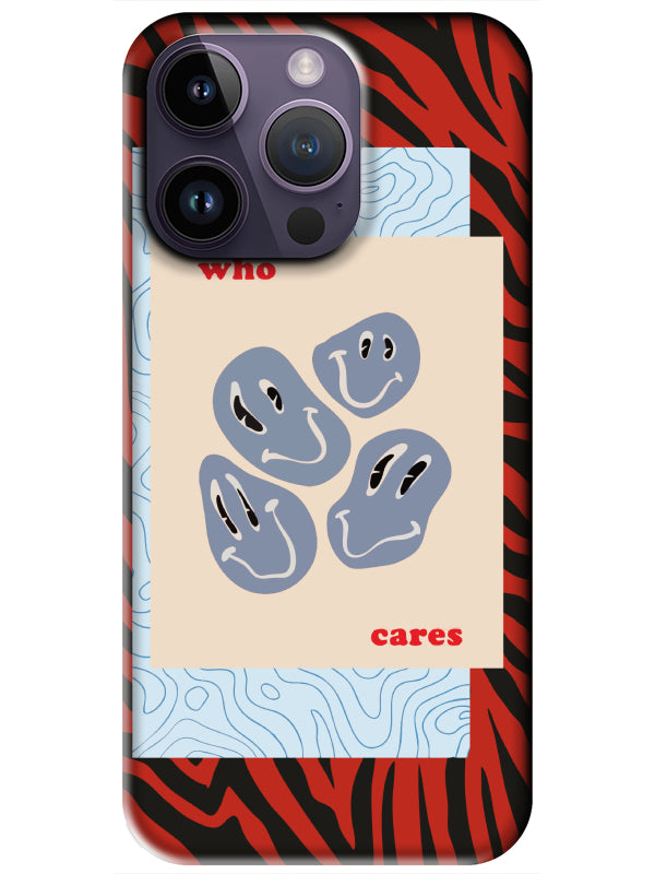iPhone 14 Pro Zebra Who Cares Telefon Kılıfı