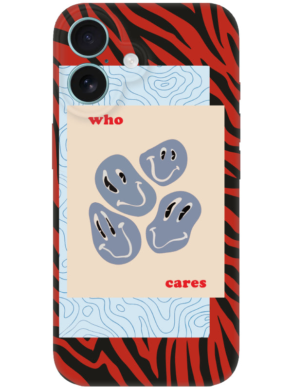 iPhone 16 Plus Zebra Who Cares Telefon Kılıfı