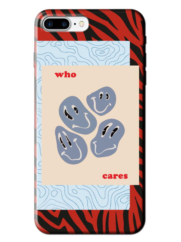 iPhone 7 Plus Zebra Who Cares Telefon Kılıfı
