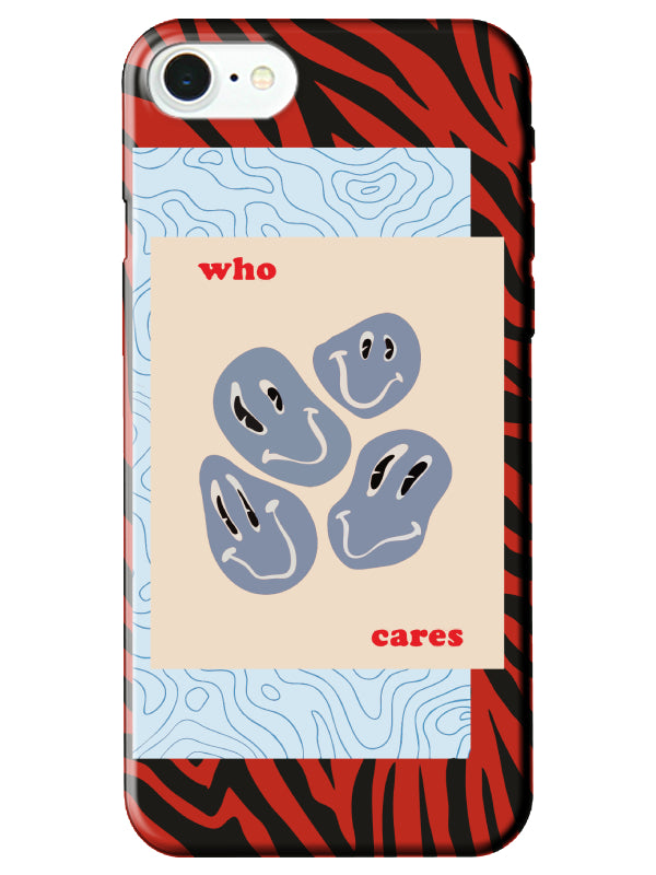 iPhone 8 Zebra Who Cares Telefon Kılıfı