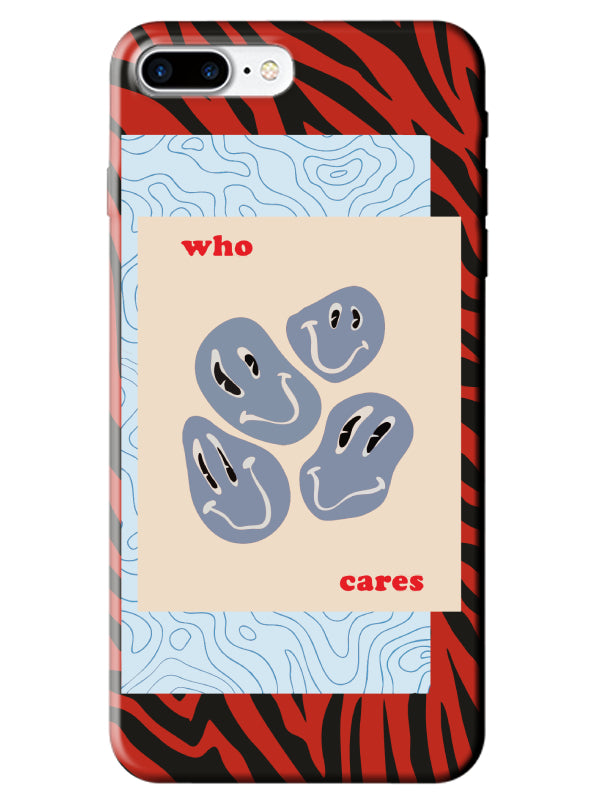iPhone 8 Plus Zebra Who Cares Telefon Kılıfı