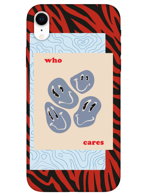 iPhone Xr Zebra Who Cares Telefon Kılıfı