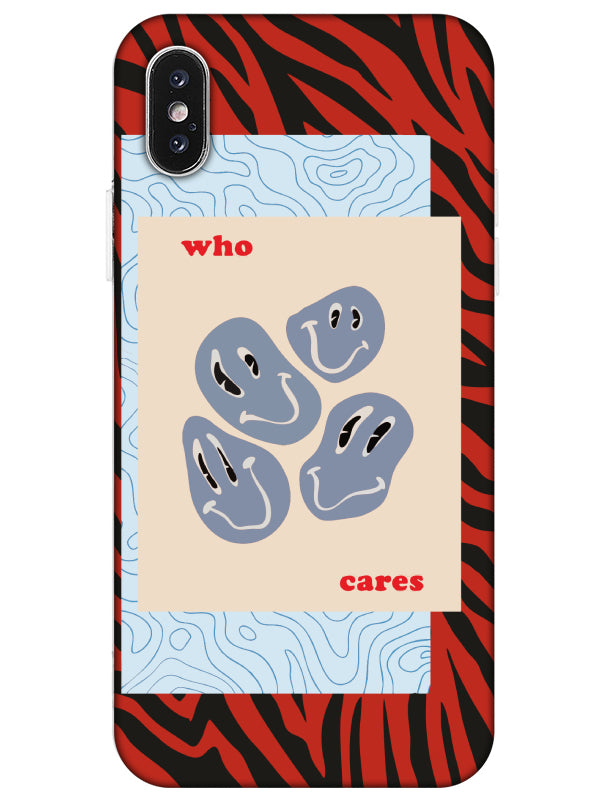 iPhone Xs Max Zebra Who Cares Telefon Kılıfı