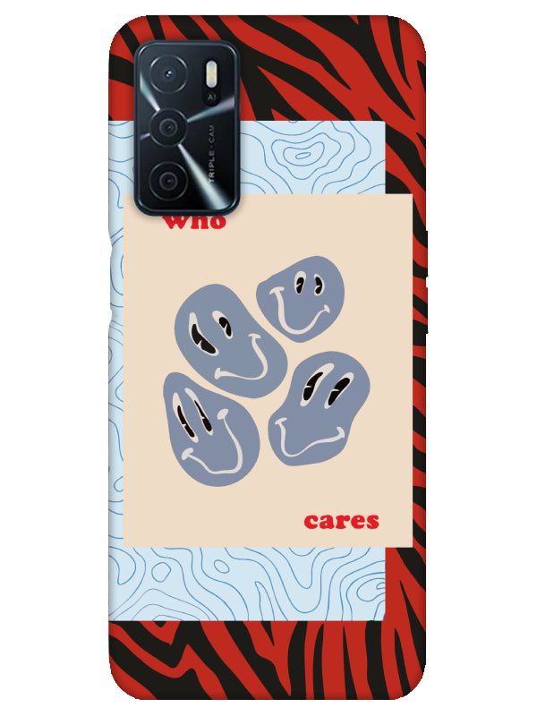 Oppo A16 Zebra Who Cares Telefon Kılıfı