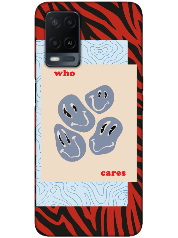 Oppo A54 Zebra Who Cares Telefon Kılıfı