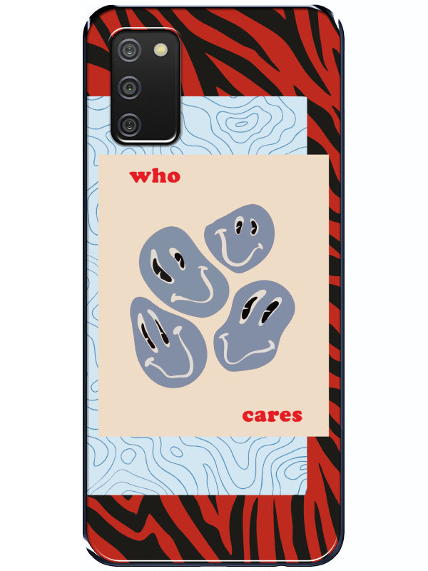 Samsung A02S Zebra Who Cares Telefon Kılıfı