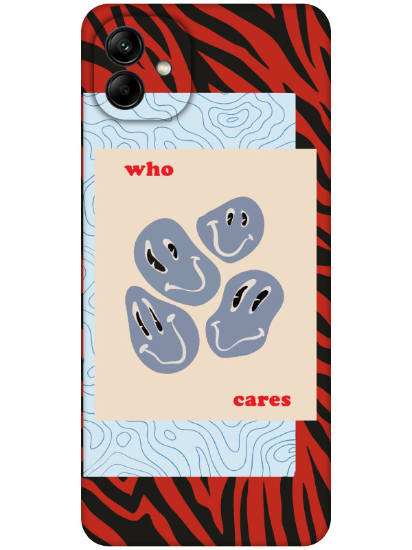 Samsung A04 Zebra Who Cares Telefon Kılıfı
