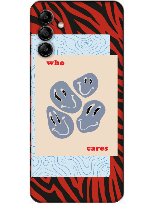 Samsung A04S Zebra Who Cares Telefon Kılıfı