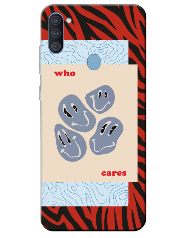 Samsung A11 Zebra Who Cares Telefon Kılıfı