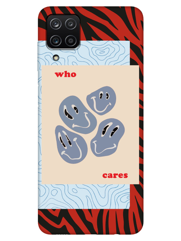 Samsung A12 Zebra Who Cares Telefon Kılıfı