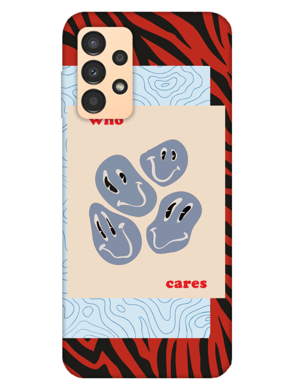 Samsung A13 Zebra Who Cares Telefon Kılıfı
