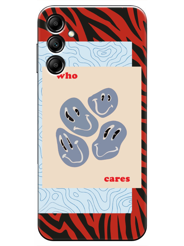 Samsung A14 Zebra Who Cares Telefon Kılıfı