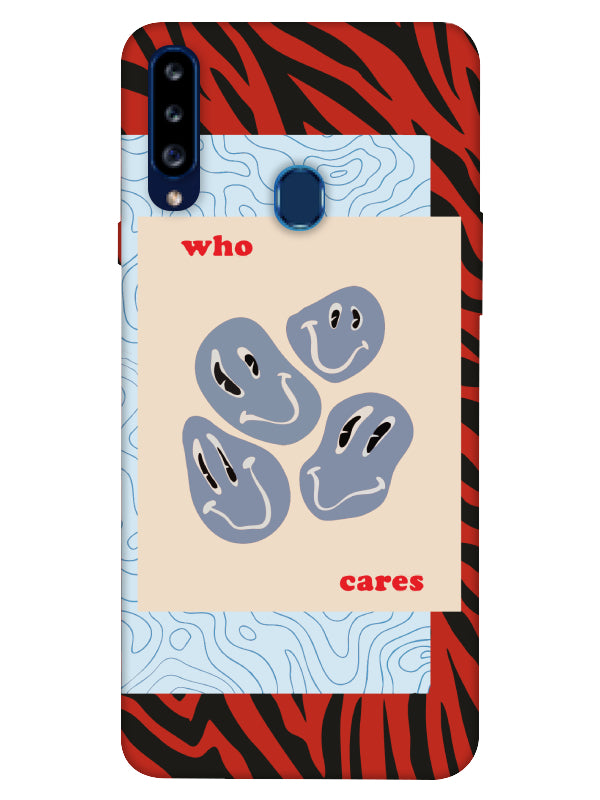Samsung A20S Zebra Who Cares Telefon Kılıfı