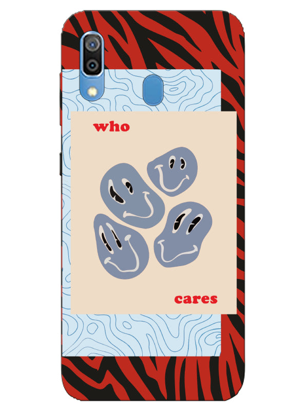 Samsung A30 Zebra Who Cares Telefon Kılıfı