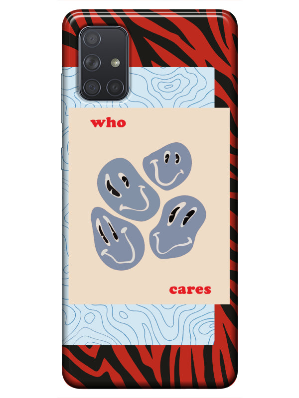 Samsung A51 Zebra Who Cares Telefon Kılıfı