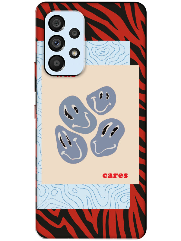 Samsung A53 Zebra Who Cares Telefon Kılıfı