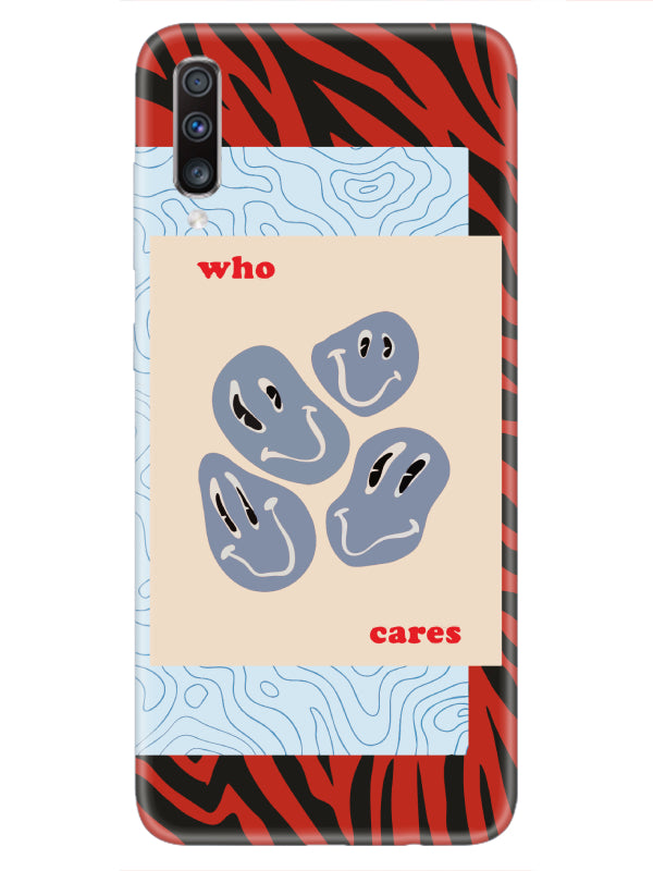Samsung A70 Zebra Who Cares Telefon Kılıfı