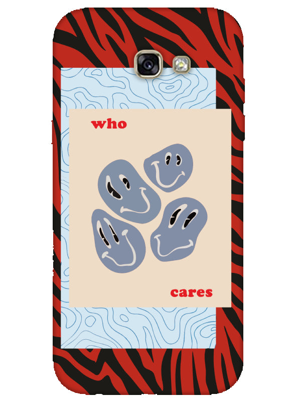 Samsung A7 2017 Zebra Who Cares Telefon Kılıfı