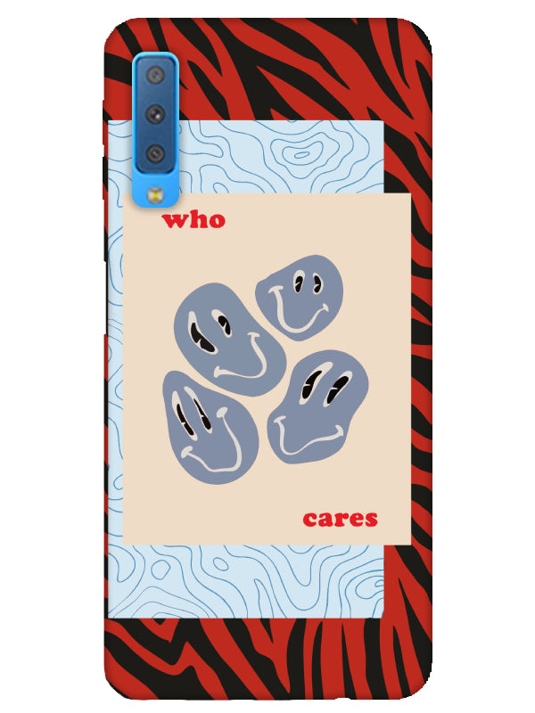 Samsung A7 2018 Zebra Who Cares Telefon Kılıfı