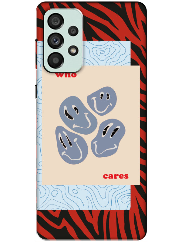 Samsung A73 Zebra Who Cares Telefon Kılıfı