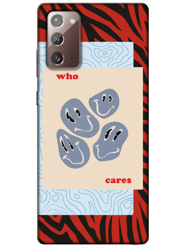 Samsung Note 20 Zebra Who Cares Telefon Kılıfı