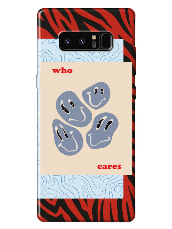 Samsung Note 8 Zebra Who Cares Telefon Kılıfı