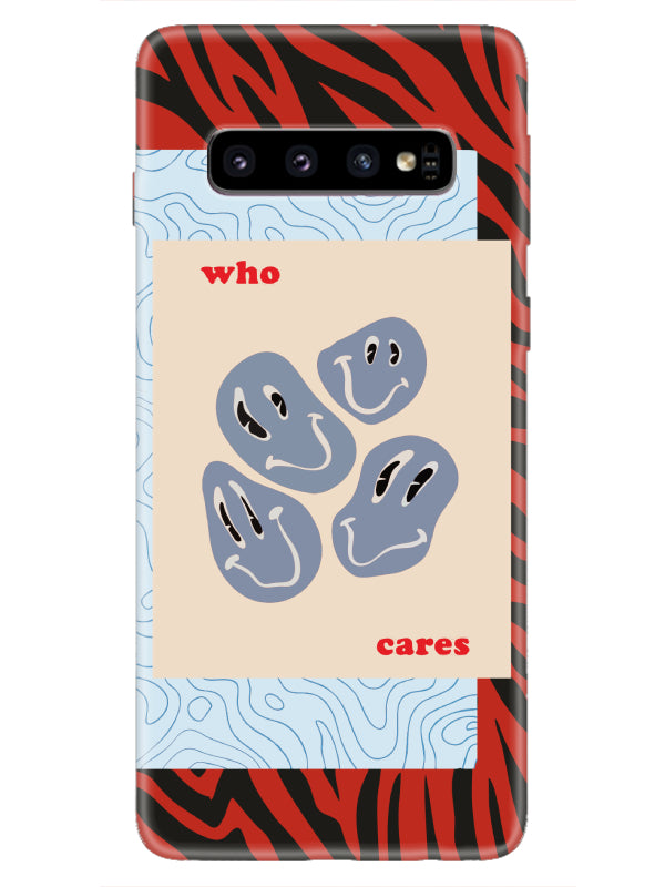 Samsung S10 Zebra Who Cares Telefon Kılıfı