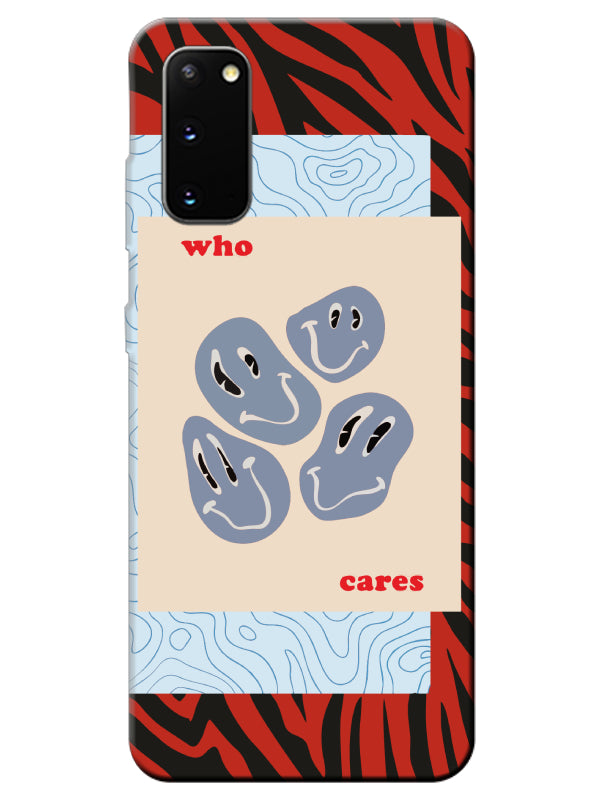 Samsung S20 Zebra Who Cares Telefon Kılıfı