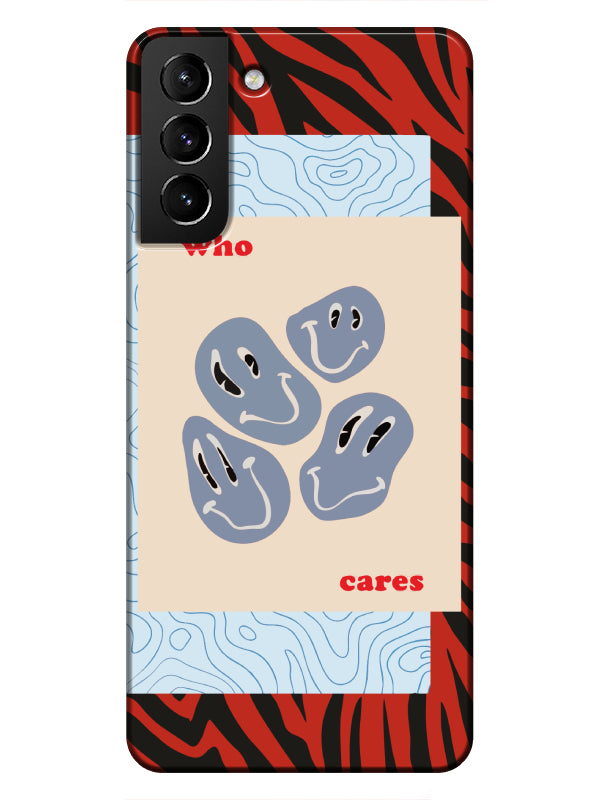 Samsung S21 Zebra Who Cares Telefon Kılıfı