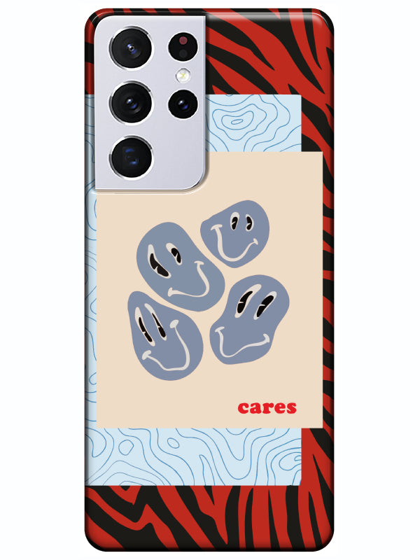 Samsung S21 Ultra Zebra Who Cares Telefon Kılıfı