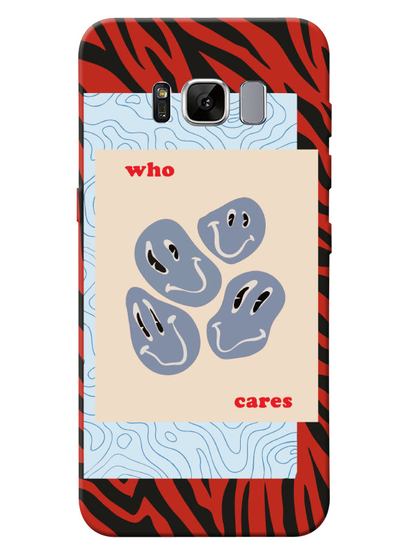 Samsung S8 Zebra Who Cares Telefon Kılıfı
