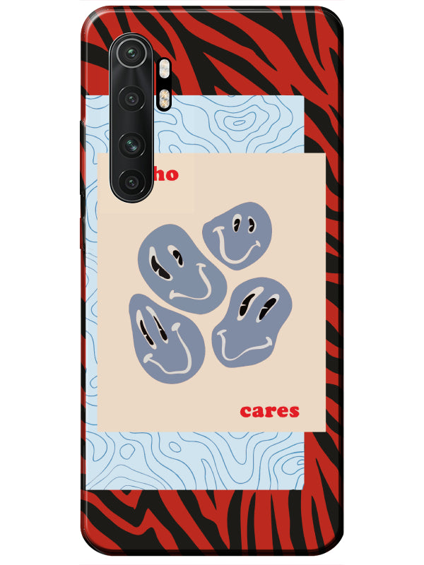 Xiaomi Mi Note 10 Lite Zebra Who Cares Telefon Kılıfı