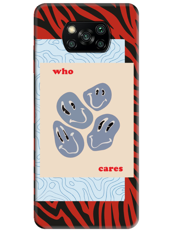 Poco X3 Zebra Who Cares Telefon Kılıfı