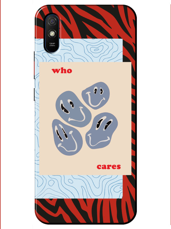 Redmi 9A Zebra Who Cares Telefon Kılıfı