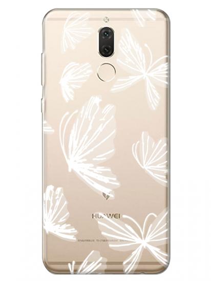 Huawei Mate 10 Lite Kelebek Şeffaf Telefon Kılıfı