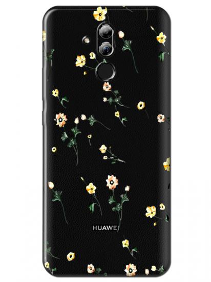 Huawei Mate 20 Lite Çiçekli Şeffaf Telefon Kılıfı