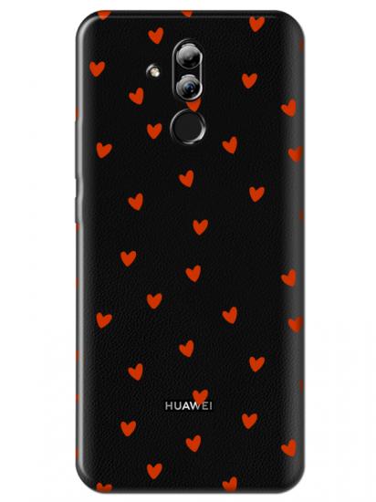 Huawei Mate 20 Lite Minik Kalpler Şeffaf Telefon Kılıfı