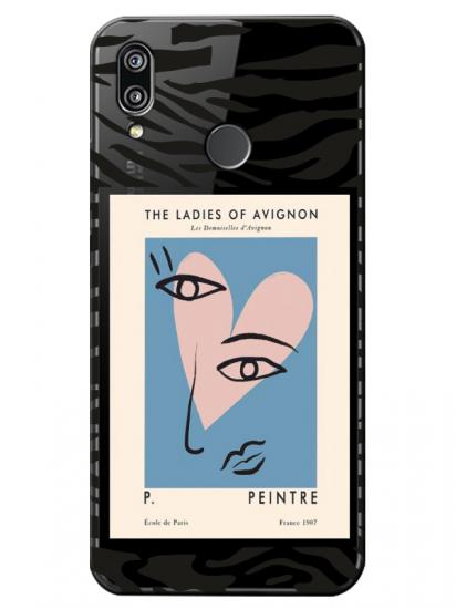 Huawei P20 Lite Zebra Picasso Şeffaf Telefon Kılıfı