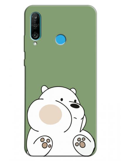 Huawei P30 Lite Panda Yeşil Telefon Kılıfı