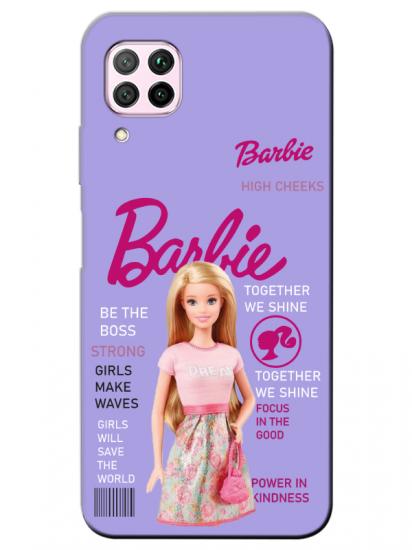 Huawei P40 Lite Barbie Lila Telefon Kılıfı