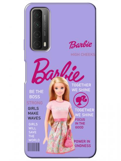 Huawei P Smart 2021 Barbie Lila Telefon Kılıfı