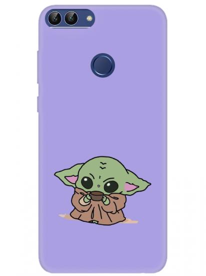 Huawei P Smart Baby Yoda Lila Telefon Kılıfı